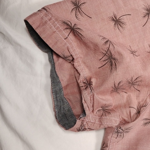 Free Planet men's short sleeved button down shirt size large - Picture 4 of 11